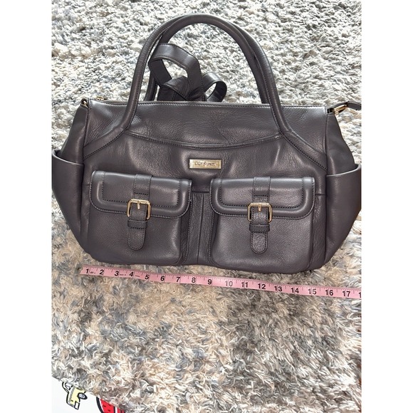 Lily Jade Shaylee Gray Diaper Bag Strap Converts Backpack Accessory Organizer - Picture 3 of 10